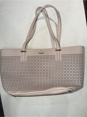 kate spade Cream Perforated Tote